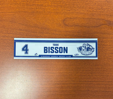 #4 Tobie Bisson Home Nameplate 2024-25 Season