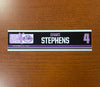 #4 Devante Stephens Hockey Fights Cancer Nameplate - November 24, 2023