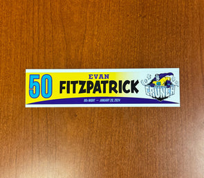 #50 Evan Fitzpatrick 90s Night Nameplate - 2023-24 Season