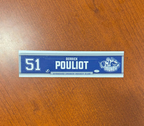 #51 Derrick Pouliot Away Nameplate 2024-25 Season