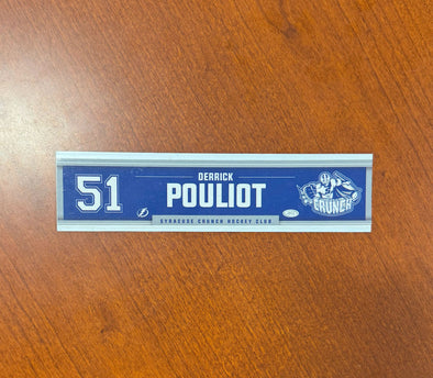 #51 Derrick Pouliot Away Nameplate 2024-25 Season