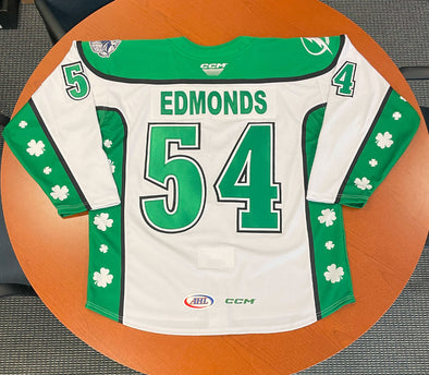#54 Lucas Edmonds St. Patrick's Day Jersey - March 15, 2024