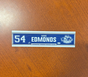 #54 Lucas Edmonds Away Nameplate 2024-25 Season