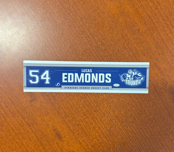 #54 Lucas Edmonds Away Nameplate 2024-25 Season