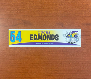 #54 Lucas Edmonds 90s Night Nameplate - 2023-24 Season