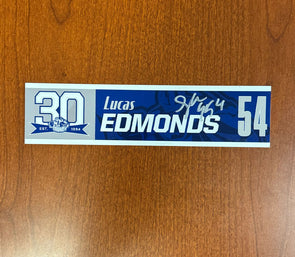 Signed #54 Lucas Edmonds 30th Nameplate 2023-24