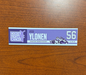 #56 Jesse Ylonen Hockey Fights Cancer Nameplate - November 30, 2024