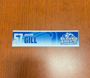 #57 Dyllan Gill Calder Cup Playoffs Nameplate - 2025