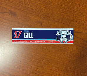 #57 Dyllan Gill Reverse Retro Nameplate - March 22, 2025