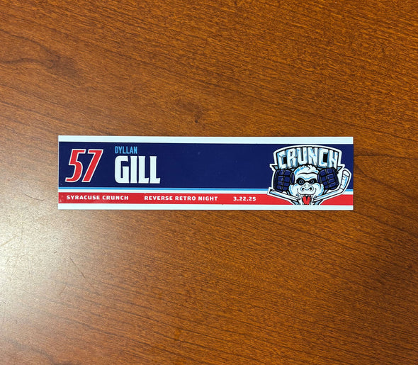#57 Dyllan Gill Reverse Retro Nameplate - March 22, 2025