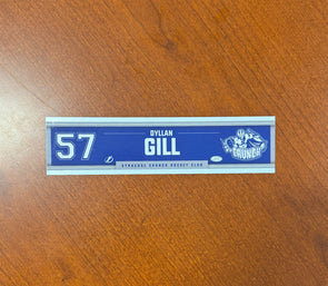 #57 Dyllan Gill Away Nameplate 2024-25 Season