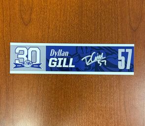 Signed #57 Dyllan Gill 30th Nameplate 2023-24