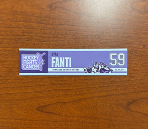 #59 Ryan Fanti Hockey Fights Cancer Nameplate - November 30, 2024