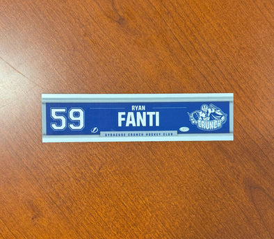#59 Ryan Fanti Away Nameplate 2024-25 Season
