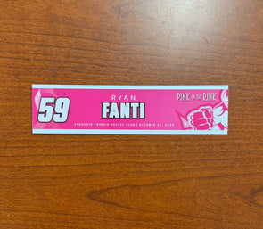 #59 Ryan Fanti - 2024-25 Pink in the Rink Nameplate