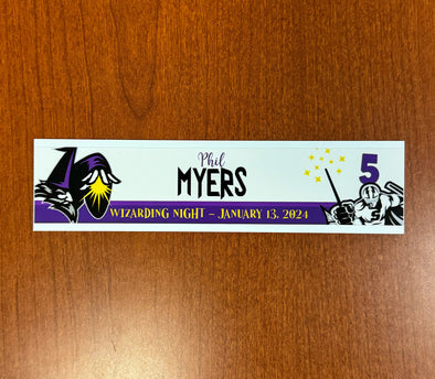 #5 Phil Myers Wizarding Night Nameplate - 2023-24 Season