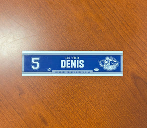 #5 Lou-Felix Denis Away Nameplate 2024-25 Season