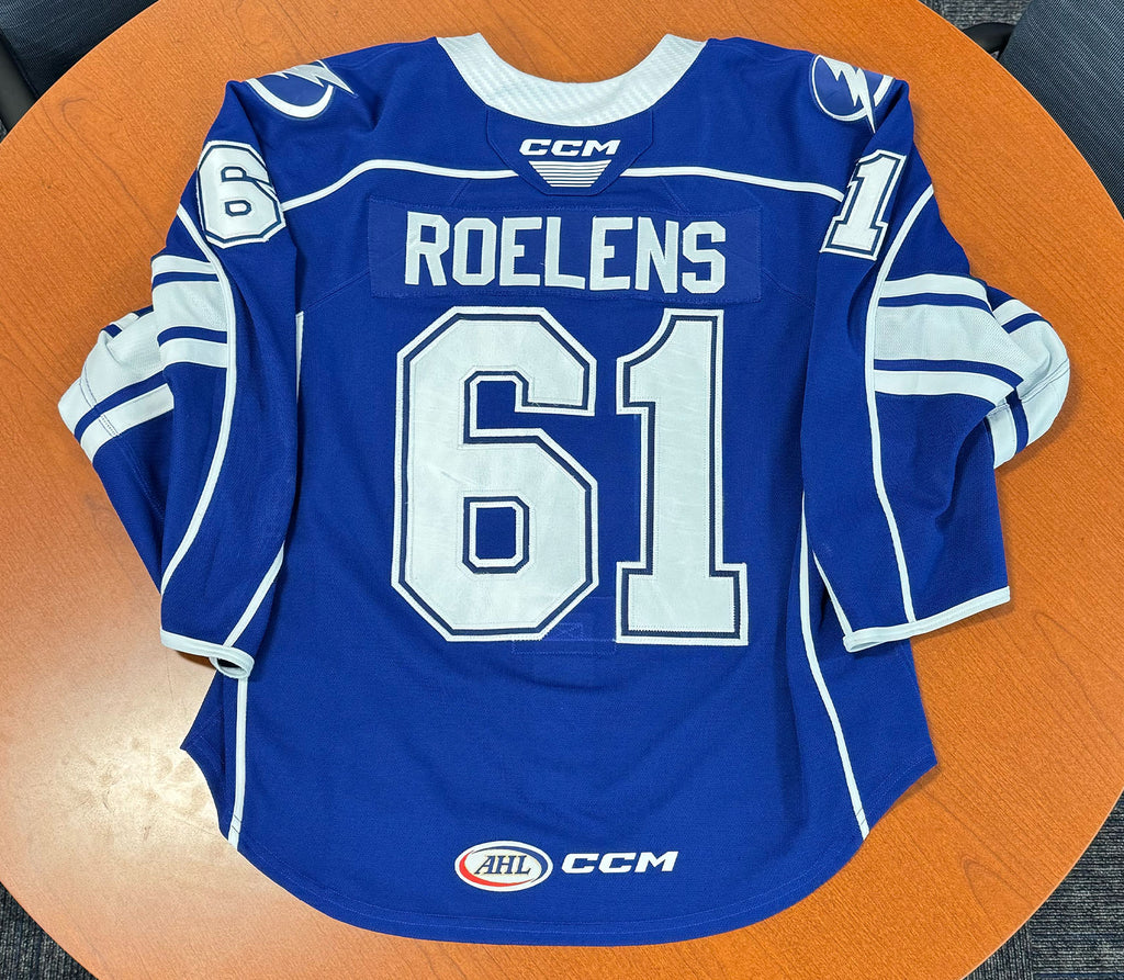 61 Milo Roelens Blue Jersey - 2024-25 – Syracuse Crunch Official