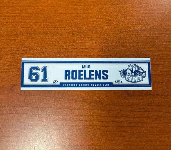#61 Milo Roelens Home Nameplate 2024-25 Season
