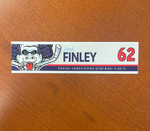 #62 Jack Finley White Reverse Retro Nameplate - 2023-24 Season