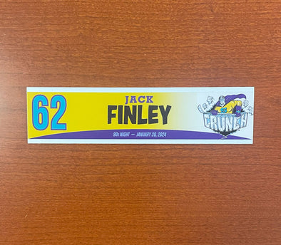 #62 Jack Finley 90s Night Nameplate - 2023-24 Season