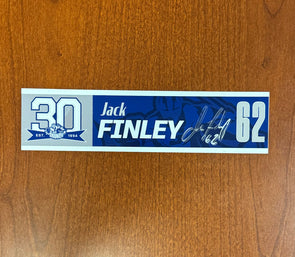 Signed #62 Jack Finley 30th Nameplate 2023-24