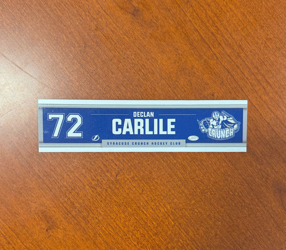 #72 Declan Carlile Away Nameplate 2024-25 Season