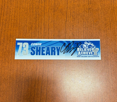 Signed #73 Conor Sheary Calder Cup Playoffs Nameplate - 2025
