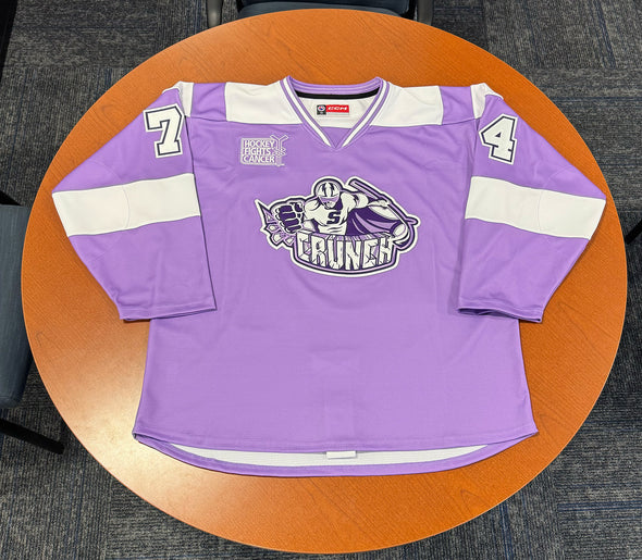 #74 Tyson Feist Hockey Fights Cancer Jersey - November 30, 2024