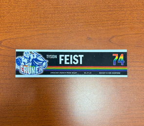 #74 Tyson Feist Pride Nameplate - February 21, 2025