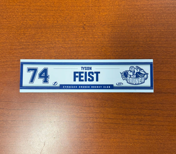 #74 Tyson Feist Home Nameplate 2024-25 Season