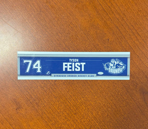 #74 Tyson Feist Away Nameplate 2024-25 Season