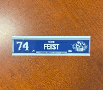 #74 Tyson Feist Away Nameplate 2024-25 Season