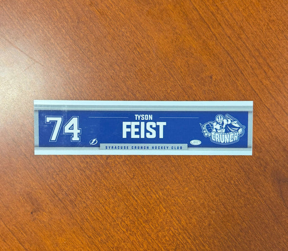 #74 Tyson Feist Away Nameplate 2024-25 Season