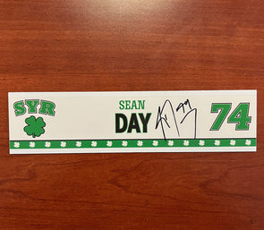 #74 Sean Day Signed St. Patricks Day Nameplate