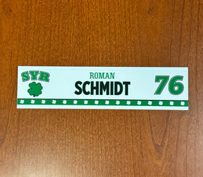 #76 Roman Schmidt St. Patricks Day Nameplate