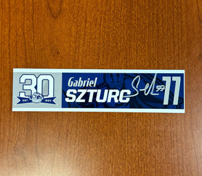 Signed #77 Gabriel Szturc 30th Nameplate 2023-24