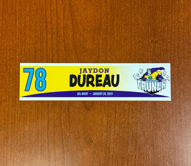 #78 Jaydon Dureau 90s Night Nameplate - 2023-24 Season