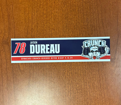 #78 Jaydon Dureau Reverse Retro Nameplate - 2023-24 Season