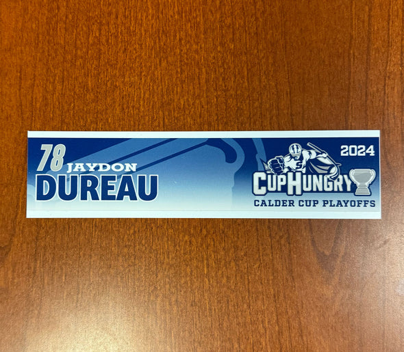 #78 Jaydon Dureau Calder Cup Playoffs Nameplate - 2024