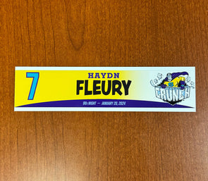 #7 Haydn Fleury 90s Night Nameplate - 2023-24 Season