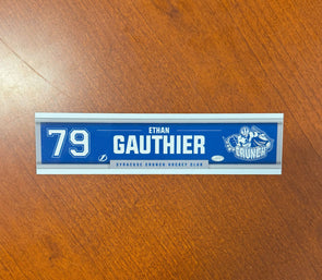 #79 Ethan Gauthier Away Nameplate 2024-25 Season