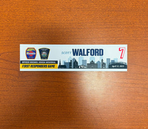 #7 Scott Walford First Responders Game Nameplate - April 12, 2025