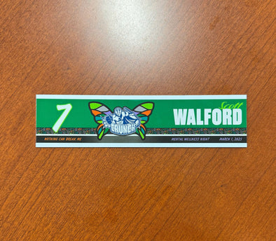 #7 Scott Walford Mental Wellness Night Nameplate - March 1, 2025