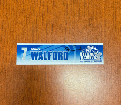 Signed #7 Scott Walford Calder Cup Playoffs Nameplate - 2025