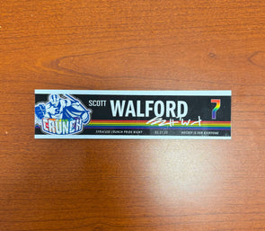 Signed #7 Scott Walford Pride Nameplate - February 21, 2025