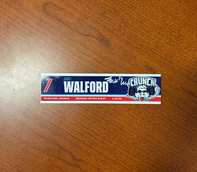 Signed #7 Scott Walford Reverse Retro Nameplate - March 22, 2025