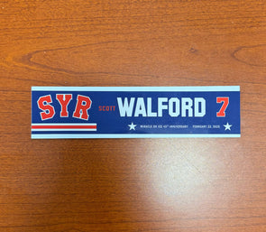 #7 Scott Walford 45th Anniversary Miracle on Ice Nameplate - February 22, 2025