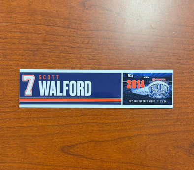 #7 Scott Walford Toyota Frozen Dome Anniversary Nameplate - November 22, 2024