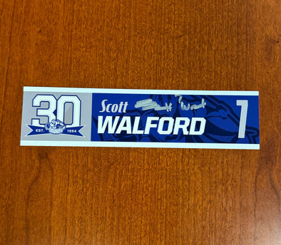 Signed #7 Scott Walford 30th Nameplate 2023-24